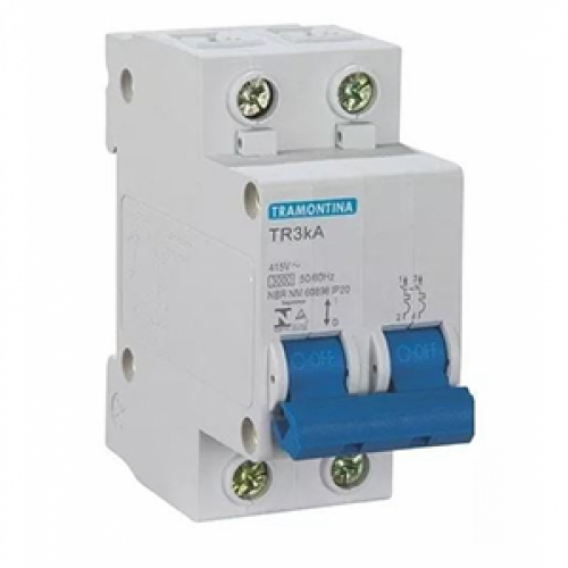 Disjuntor Bifásico TR3ka Curva C 16A - TRAMONTINA Disjuntor Bifásico TR3ka Curva C 16A - TRAMONTINA